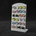 Premium Heart Shape Stone Stud Earrings - Image 2