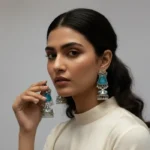 Celestial Luxury Premium Pearl-Encrusted Formal Earrings - Image 3