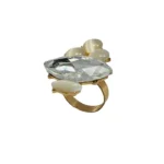Golden Amber Crystal Starburst Ring - Image 6