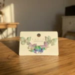 Luxe Geometric Marble-Veined High-Fashion Earrings - Image 6