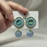 Majestic Stone-Rimmed Heritage Statement Drops - Image 5