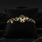 Majestic Sculpted Multi-Stone Couture Bracelet - Image 6