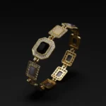 High-End Architectural Stone Cluster Wristwear - Image 6