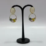 Grand Faceted-Stone & Floral Boutique Earrings - Image 4