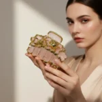 Gilded Gardenia: Handcrafted Wedding Hair Anchor