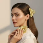 Ethereal Rose Hair Claw: Perfect for Updos