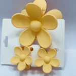 Must-Have 3-Piece Floral Claw Clip Set (Mixed Sizes)