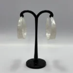 Elite Architectural Marble-Textured Statement Earrings - Image 5