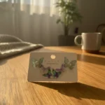 Luxe Geometric Marble-Veined High-Fashion Earrings - Image 7