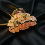 Gilded Gardenia: Handcrafted Wedding Hair Anchor - Image 5