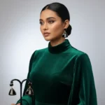 Exquisite Marble-Textured Crescent Earrings