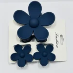 Multi-Size Flower Claw Clip Set for All Hair Types - Image 6