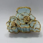 The Bridal Bloom: Opulent Floral Claw Clip - Image 6