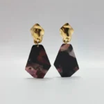 Celestial Inspired Marbled Stone & Pearl Fringe Drops - Image 5