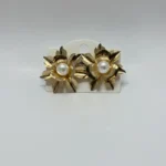 Sophisticated Marbled Geometric Crescent Statement Pieces - Image 6