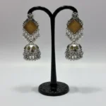 Grand Luxury Premium Marble-Stone & Pearl Earrings - Image 6