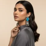 Luxe Premium Luxury Pearl-Frame Traditional Statement Drops - Image 6