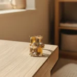 Radiant Champagne & Amber Statement Ring - Image 2