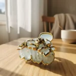 The Bridal Bloom: Opulent Floral Claw Clip - Image 2