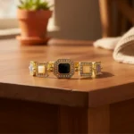 High-End Architectural Stone Cluster Wristwear - Image 2