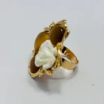 Chic Chocolate Grid Statement Ring - Image 2