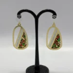 Elite Artisan-Crafted Marble & Pearl Statement Earrings - Image 6