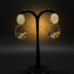 Grand Faceted-Stone & Floral Boutique Earrings - Image 5