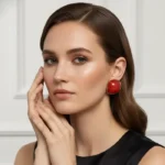 Imperial Stone-Adorned Statement Earrings
