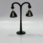 Exquisite Marble-Textured Crescent Earrings - Image 6