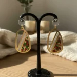 Elite Artisan-Crafted Marble & Pearl Statement Earrings - Image 7