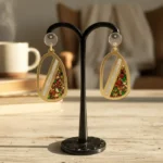 Elite Artisan-Crafted Marble & Pearl Statement Earrings - Image 8