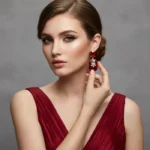Elite High-Fashion Stone-Encrusted Drop Earrings - Image 7