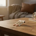 Splendid High-Gloss Stone Earrings with Floral Inlay - Image 6