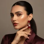 Elite High-Fashion Stone-Encrusted Drop Earrings