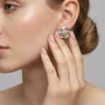 Celestial Crystal-Frame Formal Boutique Earrings