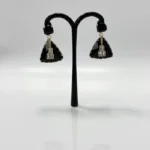 Exquisite Marble-Textured Crescent Earrings - Image 8