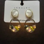 Grand Faceted-Stone & Floral Boutique Earrings - Image 7