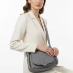 Obsessed with This Textured Grey Handbag - Image 2