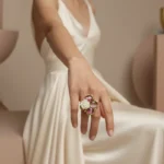 Traditional Black Onyx Cluster Ring