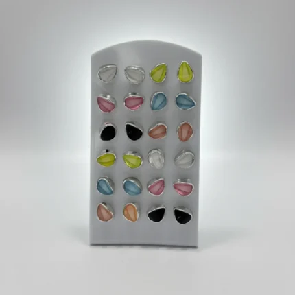 Premium Heart Shape Stone Stud Earrings