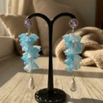 Timeless Faceted Stone Statement Earrings - Image 8