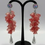 Opulent Red-Carpet Ready Floral Motif Earrings - Image 7