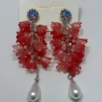 Opulent Red-Carpet Ready Floral Motif Earrings - Image 3