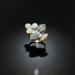 Golden Amber Crystal Starburst Ring - Image 4