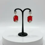 Celestial High-End Geometric Pearl-Frame Earrings - Image 3