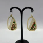 Elite Artisan-Crafted Marble & Pearl Statement Earrings - Image 3