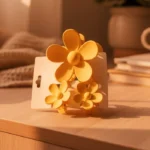 Must-Have 3-Piece Floral Claw Clip Set (Mixed Sizes) - Image 3