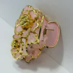 Gilded Gardenia: Handcrafted Wedding Hair Anchor - Image 2