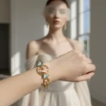 Majestic Sculpted Multi-Stone Couture Bracelet