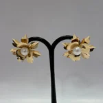 Sophisticated Marbled Geometric Crescent Statement Pieces - Image 3